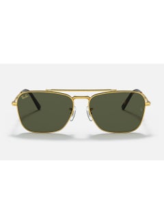 Ray-Ban Unisex Square Shape Metal Sunglasses RB3636 919631 58 - Lens Size: 58 Mm - Polished Gold  - Image 2
