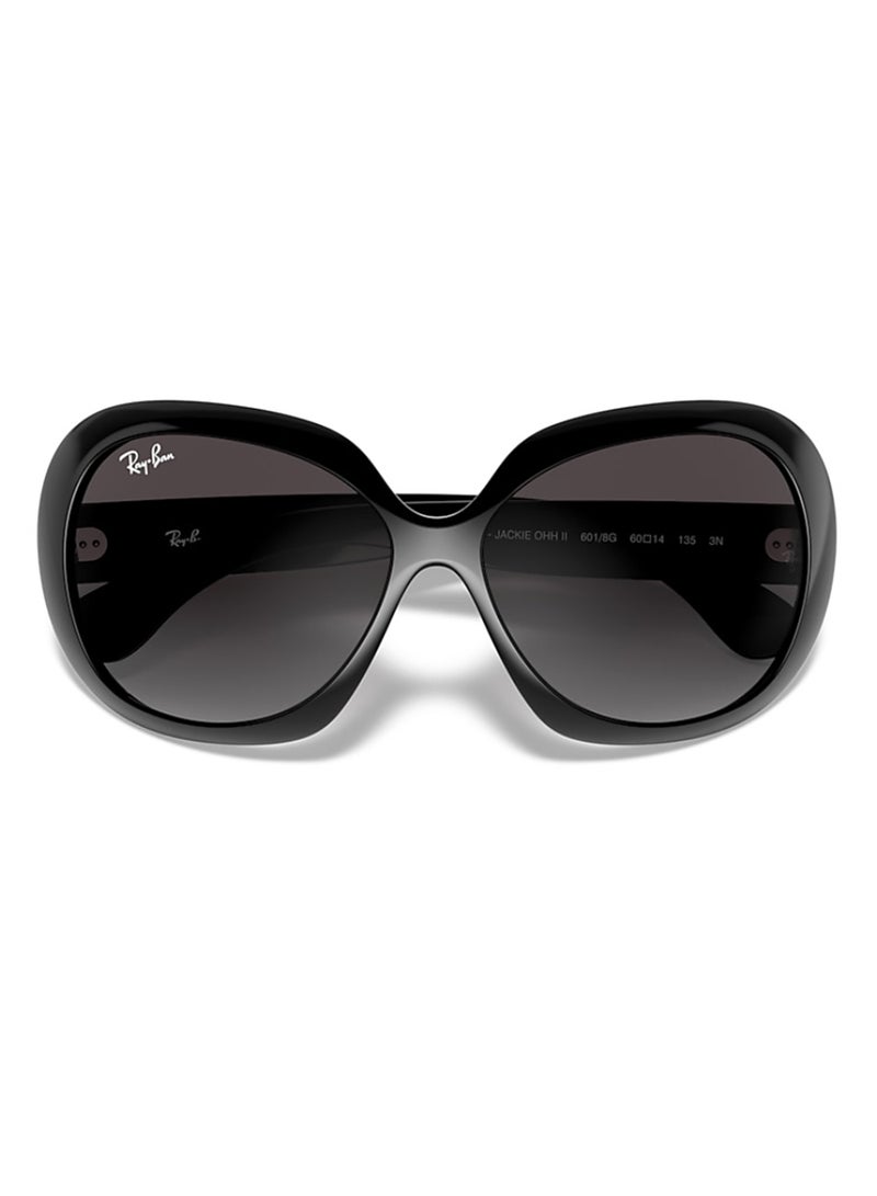 Women's Butterfly Shape Nylon Sunglasses RB4098 601/8G 60 - Lens Size: 60 Mm - Polished Black