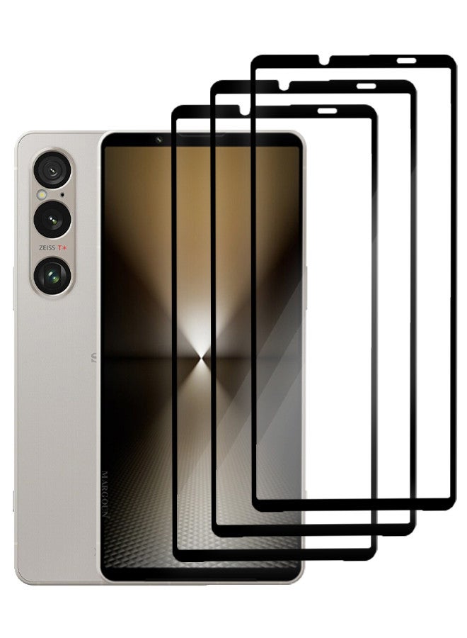 مارجون [for Sony Xperia 1 VI] 3 Pack Screen Protector Tempered Glass Anti-Scratch Screen Protector Case Friendly HD Clear Protective Film Clear - Image 1