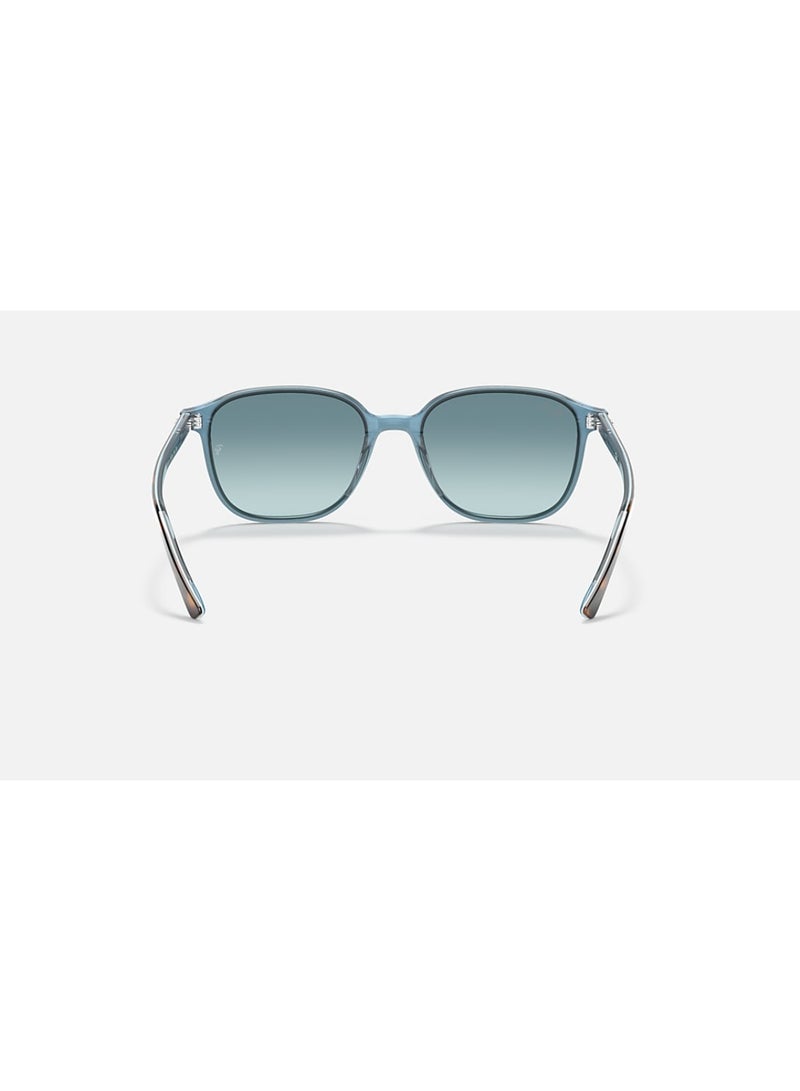 Ray-Ban Unisex Square Shape Acetate Sunglasses RB2193 13163M 53 - Lens Size: 53 Mm - Polished Havana On Light Blue - Image 5