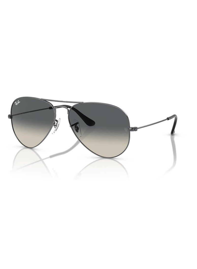 Ray-Ban Unisex Pilot Shape Metal Sunglasses RB3025 004/71 58 - Lens Size: 58 Mm - Gunmetal  - Image 1