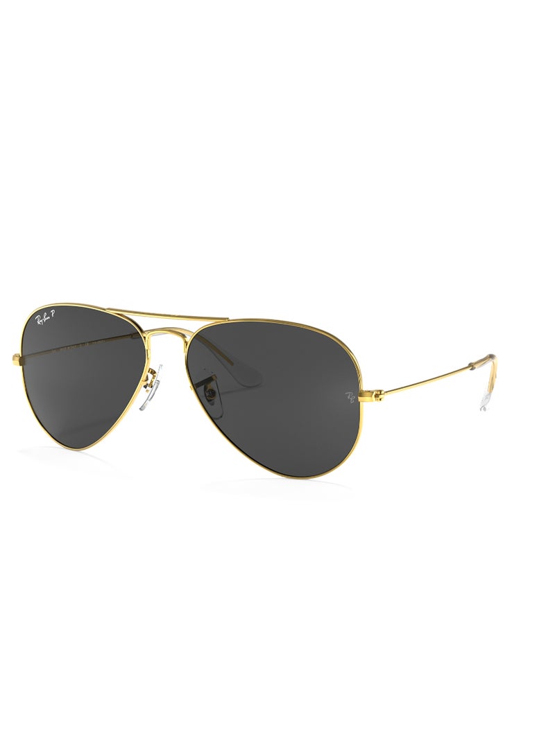 Ray-Ban Unisex Pilot Shape Metal Sunglasses RB3025 919648 62 - Lens Size: 62 Mm - Polished Gold - Image 1