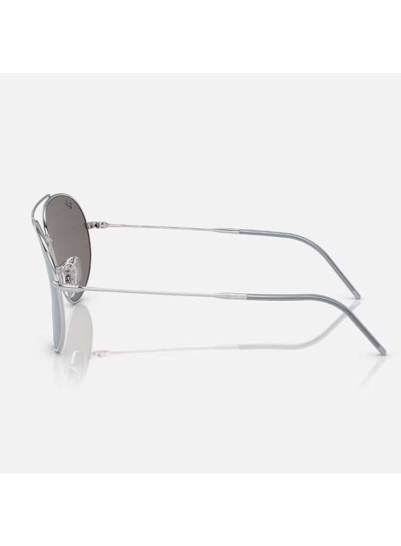 راي بان Unisex Aviator Shape Metal Sunglasses RBR0101S 003/GA 59 - Lens Size: 59 Mm - Silver  - Image 4