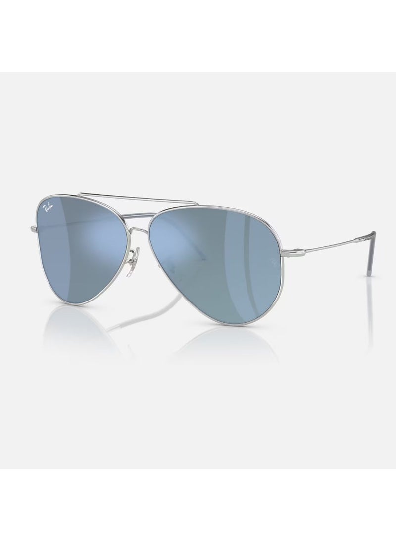 راي بان Unisex Aviator Shape Metal Sunglasses RBR0101S 003/GA 59 - Lens Size: 59 Mm - Silver  - Image 1