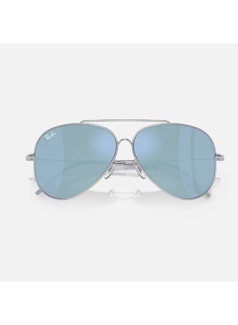 راي بان Unisex Aviator Shape Metal Sunglasses RBR0101S 003/GA 59 - Lens Size: 59 Mm - Silver  - Image 5