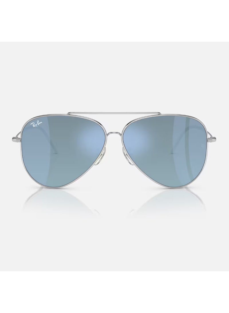 راي بان Unisex Aviator Shape Metal Sunglasses RBR0101S 003/GA 59 - Lens Size: 59 Mm - Silver  - Image 2