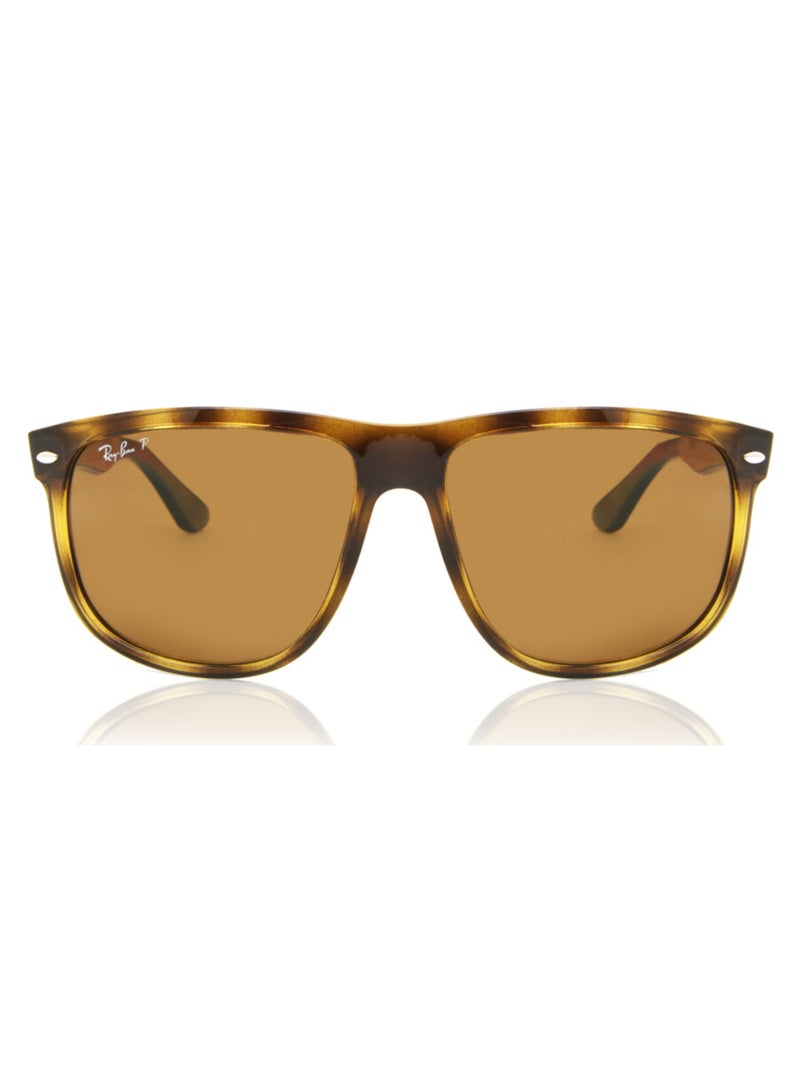 راي بان نظارات شمسية غير محددة الشكل من الأسيتات RB4147 710 /57 60 - حجم العدسة: 60 مم - لون هافانا الفاتح - Image 2