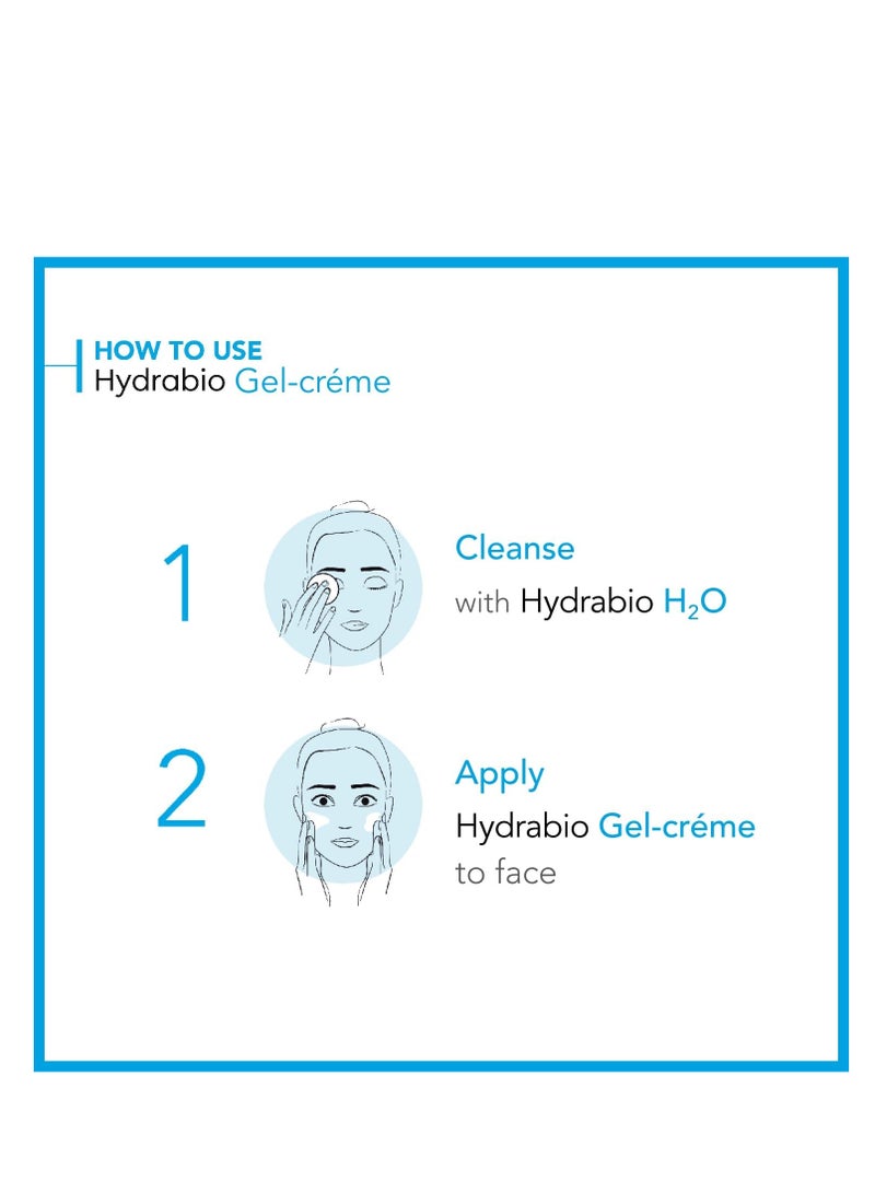 Bioderma Hydrabio Light Moisturising Gel Cream For Dehydrated Sensitive Skin 40ml  - Image 3