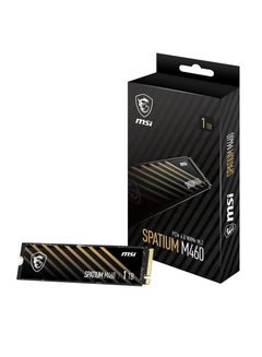MSI Spatium M460 PCIe 4.0 NVMe M.2 1TB - PCIe 4.0 NVMe M.2 Internal Solid State Drive, 5000MB/s Read & 4500MB/s Write, 3D NAND 1 TB  - Image 1