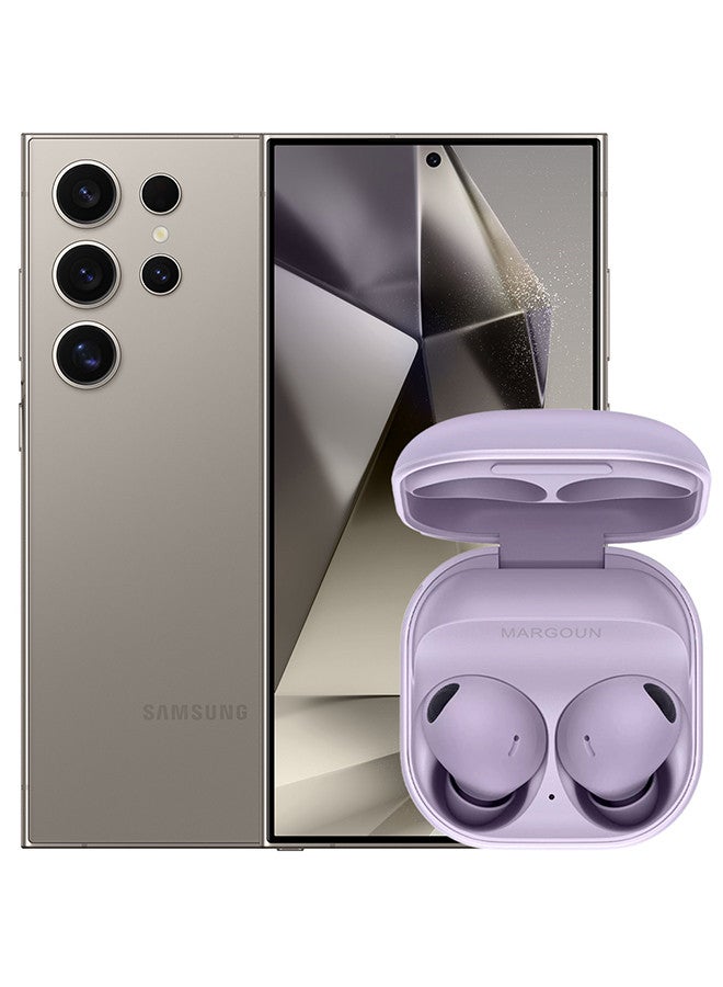 MARGOUN [Buds 2 Pro] True Wireless Bluetooth Headphones Compatible with Samsung Galaxy S24 Ultra,Noise Cancelling ,Hi Fi Sound ,Comfort Fit ,HD Voice Bora Purple  - Image 1
