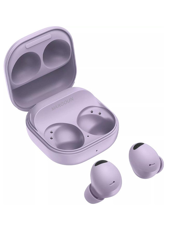 MARGOUN [Buds 2 Pro] True Wireless Bluetooth Headphones Compatible with Samsung Galaxy S24 Ultra,Noise Cancelling ,Hi Fi Sound ,Comfort Fit ,HD Voice Bora Purple  - Image 2