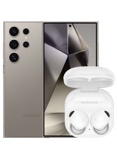 MARGOUN [Buds 2 Pro] True Wireless Bluetooth Headphones Compatible with Samsung Galaxy S24 Ultra,Noise Cancelling ,Hi Fi Sound ,Comfort Fit ,HD Voice White  - Image 1
