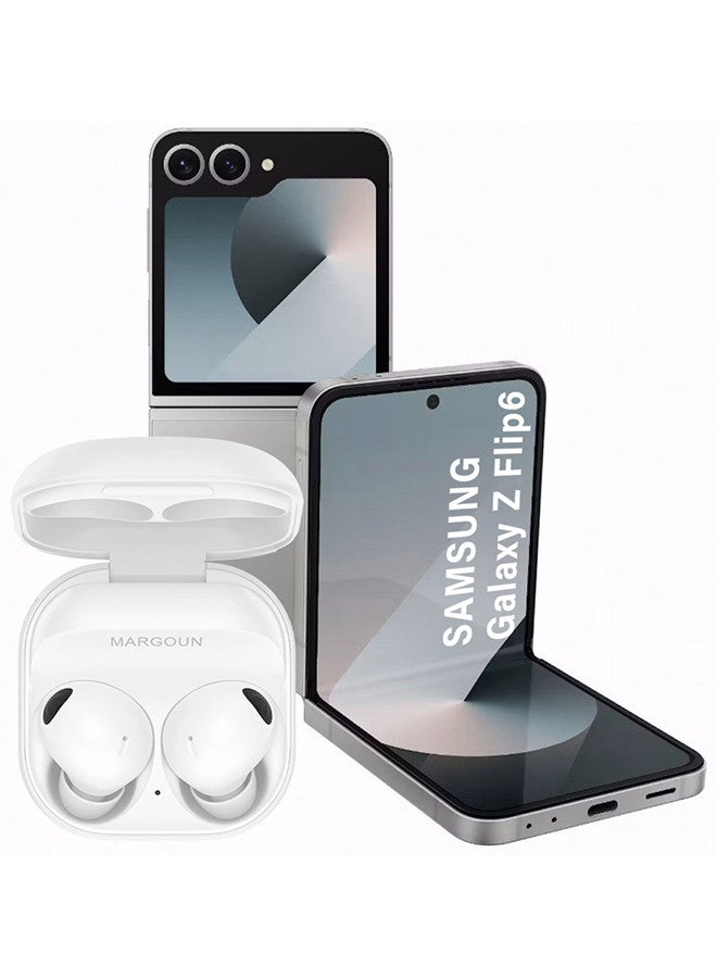 MARGOUN [Buds 2 Pro] True Wireless Bluetooth Headphones Compatible with Samsung Galaxy Z Flip6,Noise Cancelling ,Hi Fi Sound ,Comfort Fit ,HD Voice White - Image 1