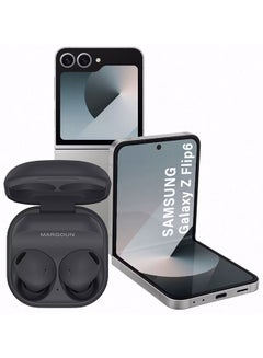 MARGOUN [Buds 2 Pro] True Wireless Bluetooth Headphones Compatible with Samsung Galaxy Z Flip6,Noise Cancelling ,Hi Fi Sound ,Comfort Fit ,HD Voice Black  - Image 1