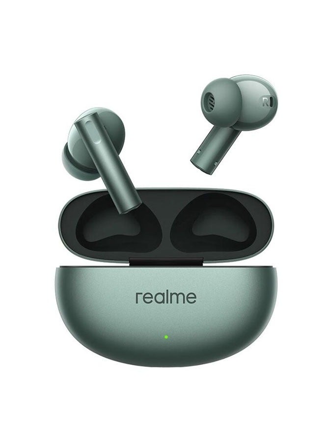 realme - Buds Air 6 TWS Earphone Hi-Res LHDC 5.0 Active Noise Reduction Wireless Headphone Bluetooth 5.3 IP55 Green - Image 1