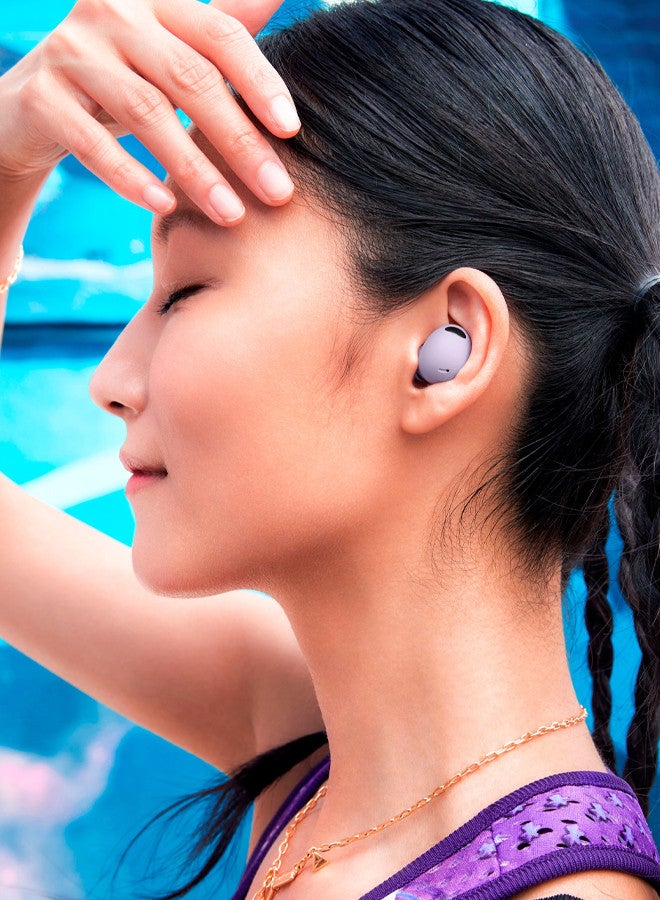 مارجون [Buds 2 Pro] True Wireless Bluetooth Headphones Compatible with Samsung Galaxy Z Fold5,Noise Cancelling ,Hi Fi Sound ,Comfort Fit ,HD Voice Bora Purple - Image 5