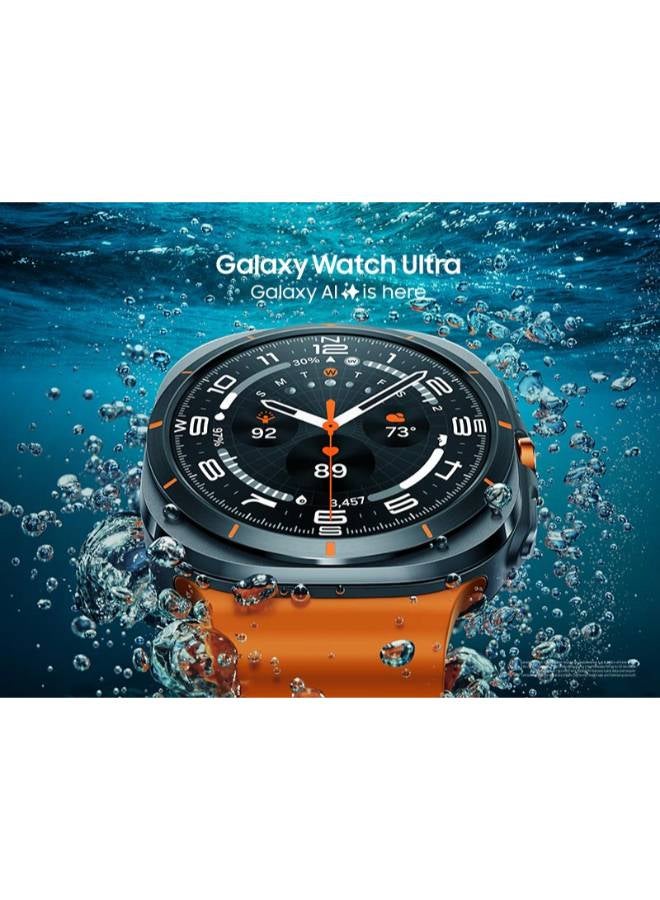 Samsung - Galaxy Watch Ultra 47mm (UAE Version) Smartwatch, LTE, Health Monitoring, Fitness Tracker - Titanium Gray - Image 1