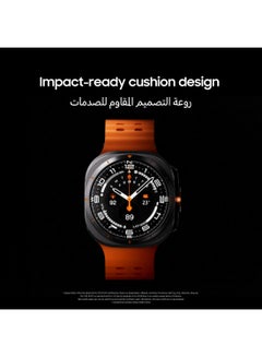 سامسونج Galaxy Watch Ultra 47mm (UAE Version) Smartwatch, LTE, Health Monitoring, Fitness Tracker - Titanium White  - Image 3