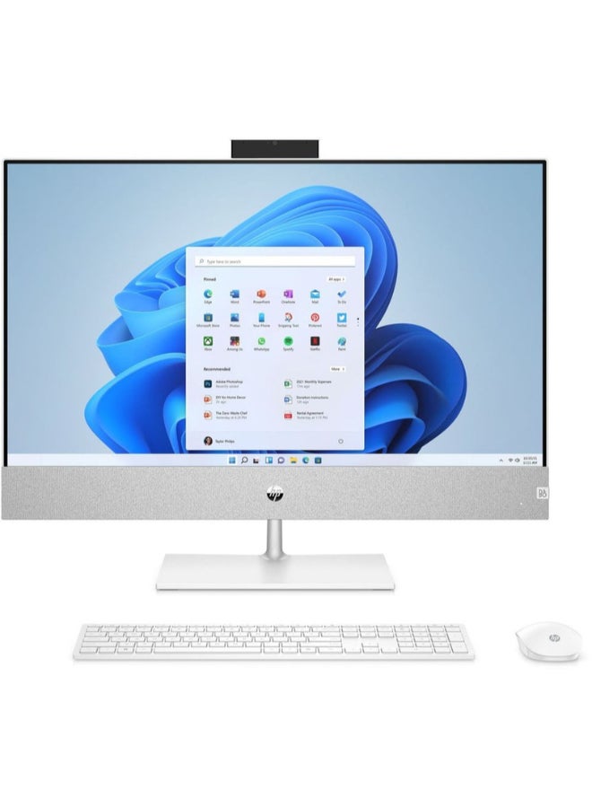 HP - Pavilion 27-CA2152NH All-In-One Desktop With 27-Inch Display, Core i7-13700 Processor/16GB RAM/1TB SSD/4GB Nvidia Geforce RTX3050 Graphics/Windows 11 Pro English White - Image 1