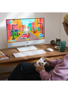 HP Pavilion 27-CA2151NH  All-In-One Desktop With 27-Inch Display, Core i7-13700 Processor/16GB RAM/1TB SSD/4GB Nvidia Geforce RTX3050 Graphics/Windows 11 Pro English White  - Image 2