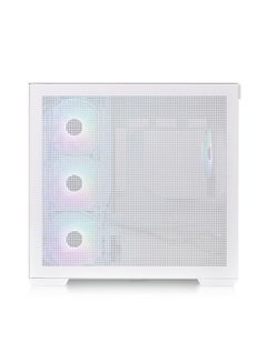 Thermaltake View 380 TG ARGB Mid Tower Chassis, Compatible with Hidden-Connector Motherboards, Dual Chamber Design, Tempered Glass Front and Left Panels | CA-1Z2-00M6WN-00 White  - Image 4