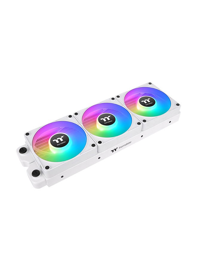 Thermaltake CT120 ARGB Sync PC Cooling Fan, PWM 500~2000 RPM Fan Speed, 57.05 CFM Airflow, Hydraulic Bearing, 4 PIN PWM, 3 PIN-ARGB, Pack of 3| CL-F190-PL12SW-A White - Image 5
