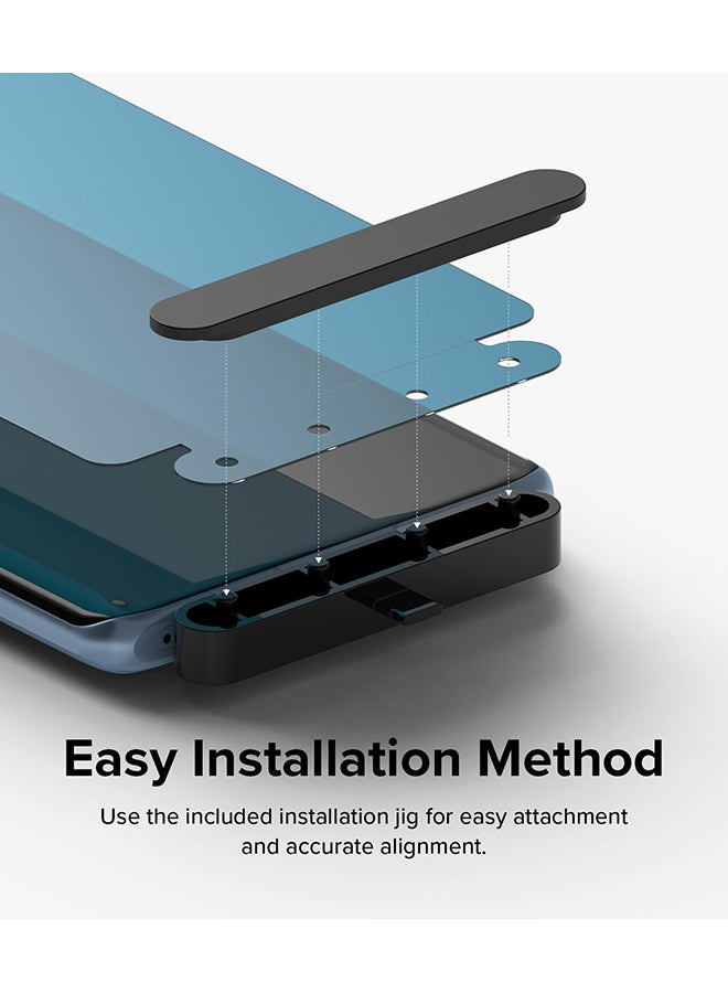 Ringke Dual Easy Film [2 Pack] Compatible with OnePlus 12R Screen Protector, Anti-Fingerprint Full Cover Protection Film with Easy Installation Tool Clear - Image 4
