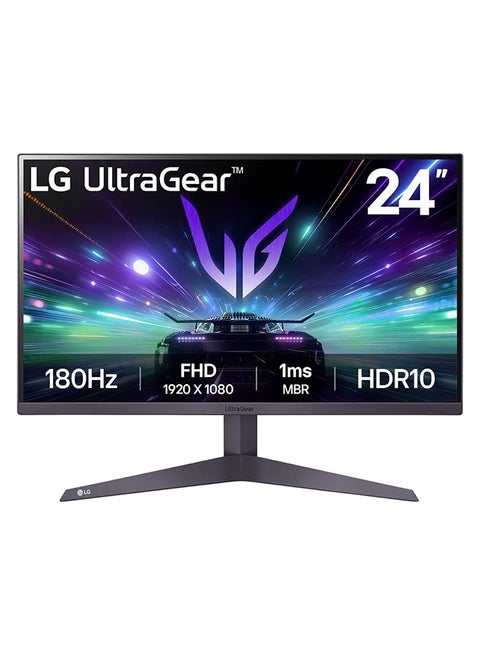 24 UltraGear™ FHD 180Hz Gaming Monitor, 1ms MBR, HDR 10, AMD FreeSync™, Dynamic Action Sync, 16:9 Aspect Ratio Black