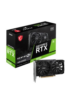 GeForce RTX 3050 Ventus 2X OC Graphics Card, 6GB GDDR6 96-Bit Memory, 1492 MHz Boost Clocks, 2304 CUDA Cores, 14 Gbps Memory Speed, PCI Express Gen 4 x16, HDMI / DP | 912-V812-016
