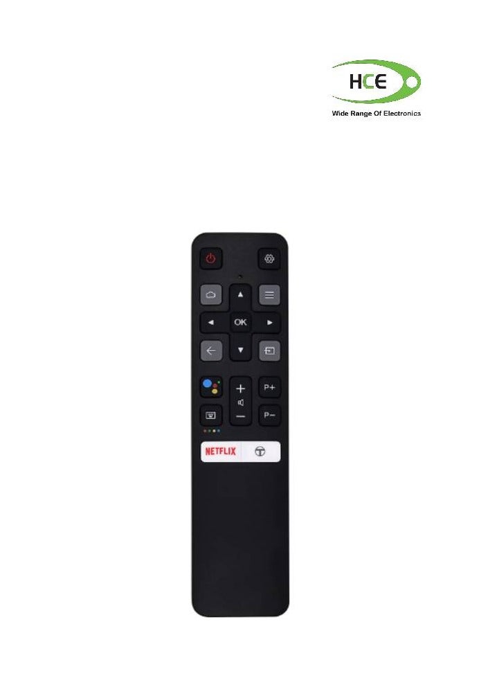 HCE Classic Compatible RC802V Remote Control Fit For TCL Smart TV Remote black