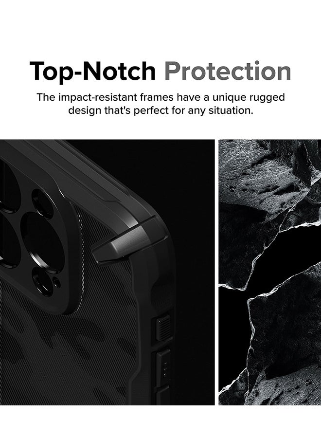 Ringke Fusion-X Magnetic Case Compatible With iPhone 15 Pro Max Case Cover Anti-Fingerprint Rugged Shockproof Protective Phone Cover Matte Black - Image 3