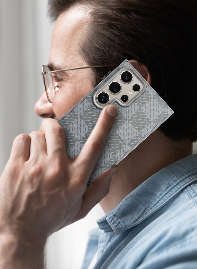 MARGOUN Case Cover For Samsung Galaxy S24 Ultra 2 Pack And Screen Protector 2024 New Pattern Aramid Carbon Fiber Phone Case Slim And Light Design MIX8 - Image 3