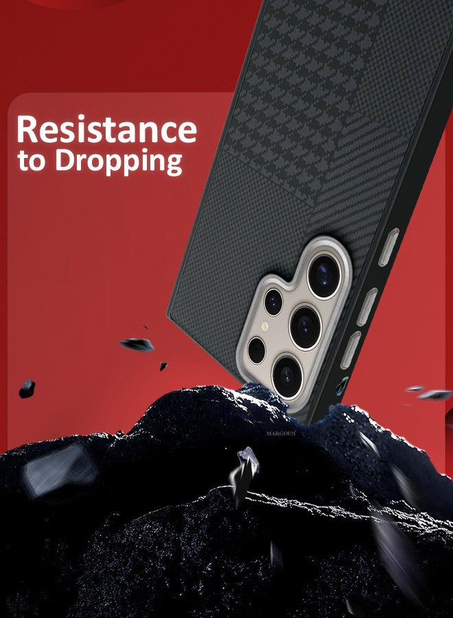 MARGOUN For Samsung Galaxy S24 Ultra Case Cover 2024 New Pattern Aramid Carbon Fiber Phone Case Slim And Light Design MIX1 - Image 5