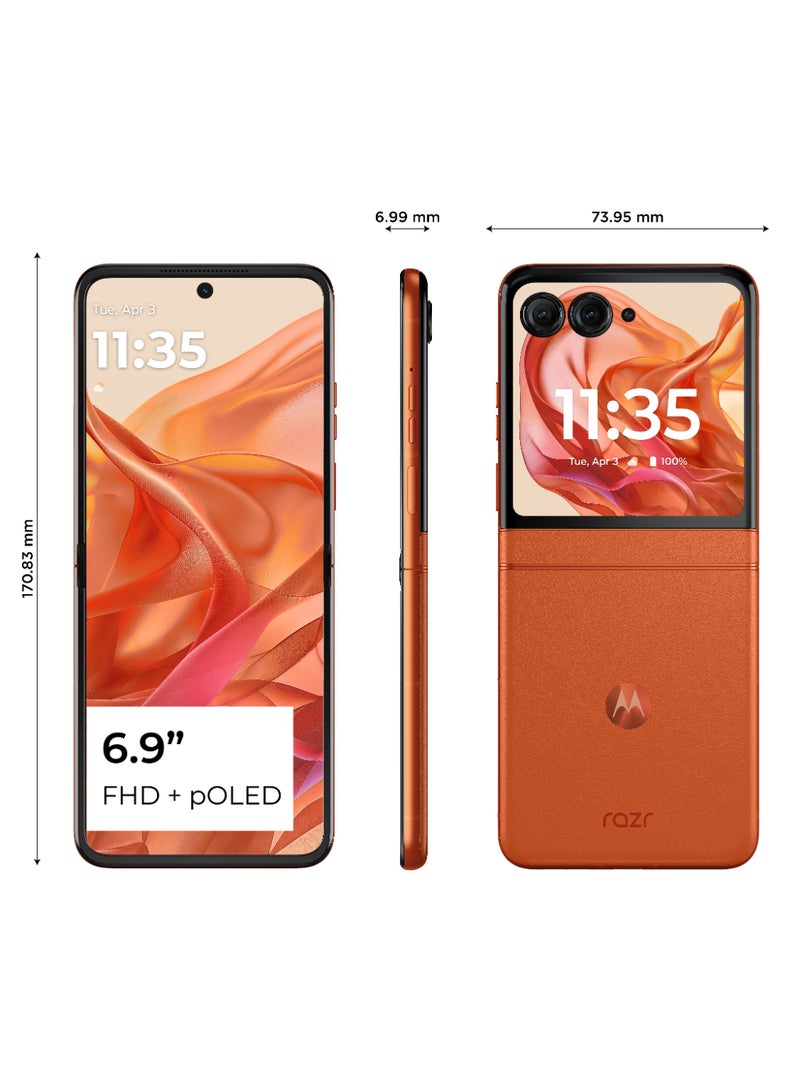 Razr 50 Ultra 5G Dual SIM Peach Fuzz 12GB RAM 512 GB -International Version