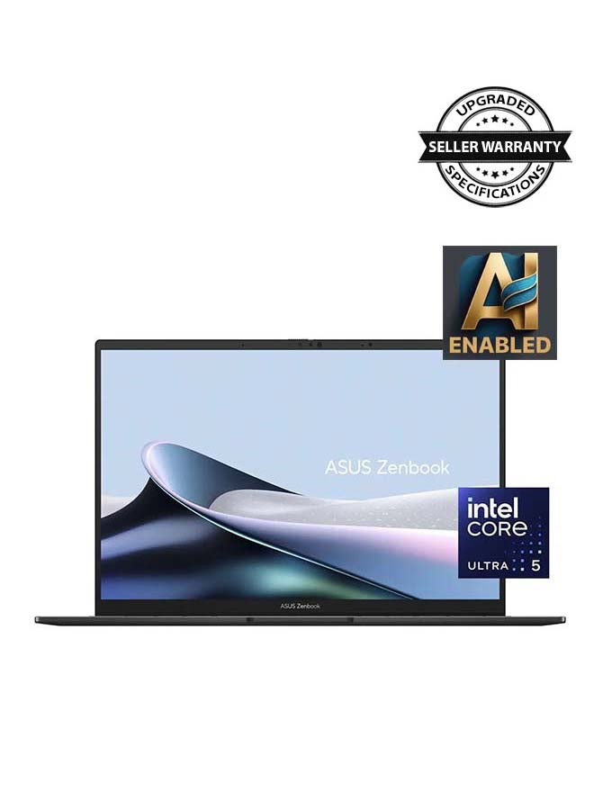 Zenbook 14 Q415MA-U5512 (Upgraded Version) Laptop With 14-Inch Display, Core Ultra 5 125H Processor/8GB RAM/512GB SSD/Intel Arc Graphics/Windows 11 Home English Jasper Grey