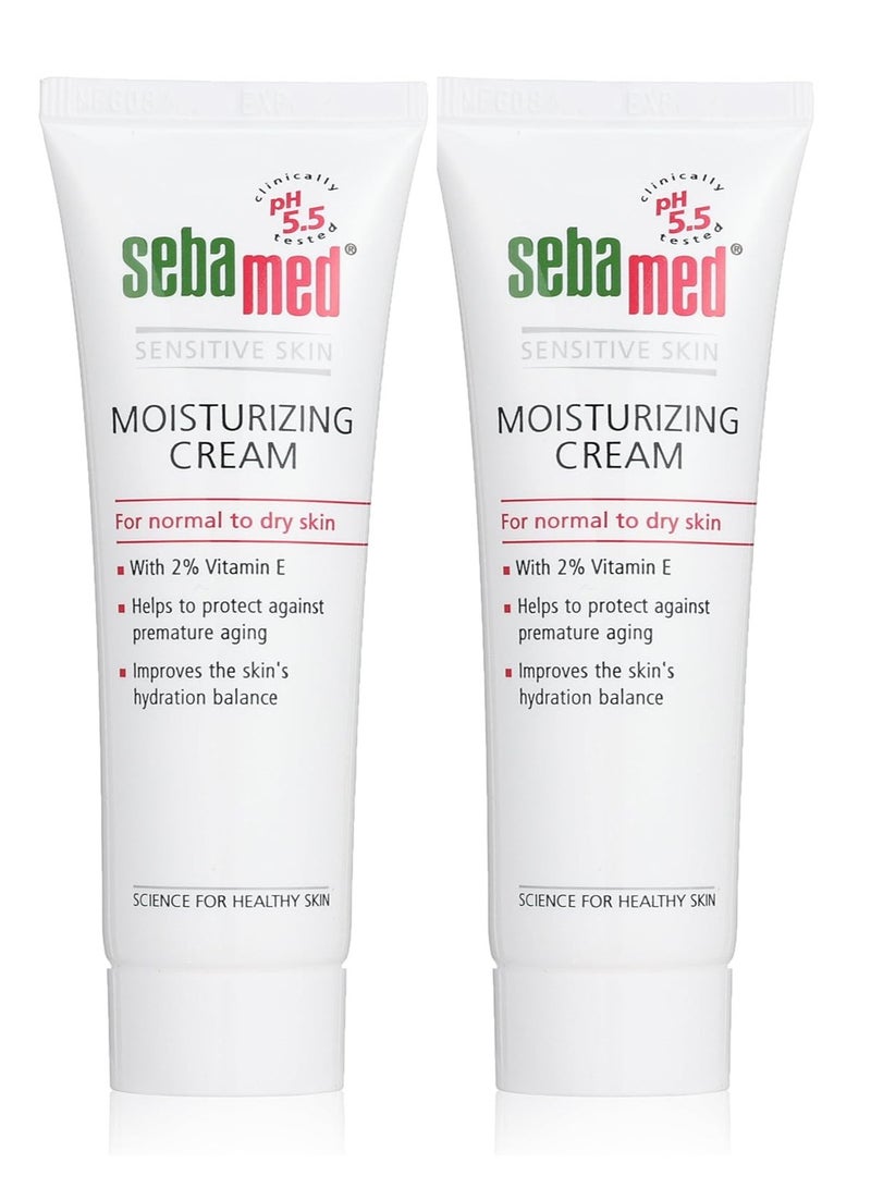 Sebamed Pack of 2 Sebamed Moisturizing Cream Sensitive Skin 50 ml - Image 1
