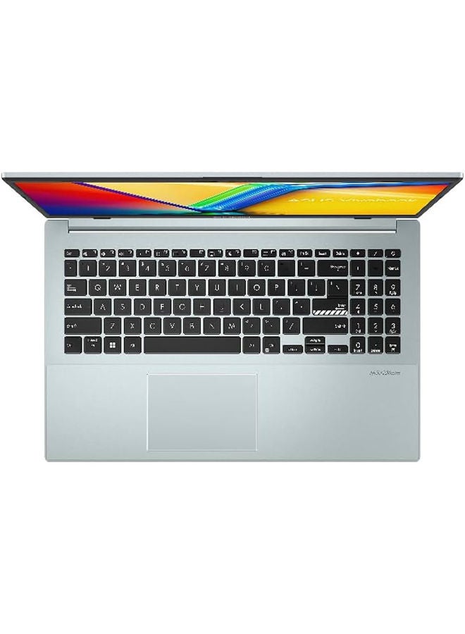 ASUS - ASUS VivoBook Go 15 (E1504FA-NJ005W)laptop 15.6-Inch FHD /AMD Ryzen 5- 7520U / 8GB RAM /512GB SSD / AMD Radeon Graphics / Windows 11/ English/Arabic Silver - Image 1