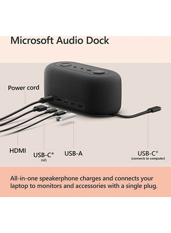 Microsoft Docking Station Audio Dock Speaker Black  - Image 3
