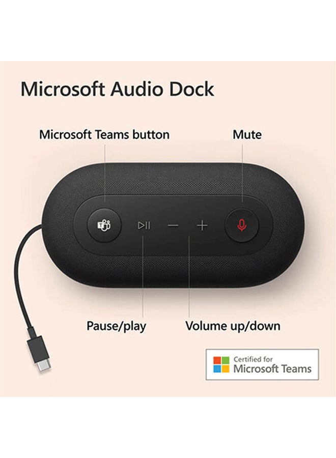 Microsoft Docking Station Audio Dock Speaker Black  - Image 2