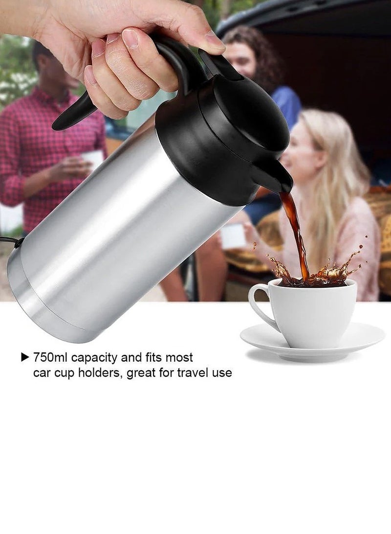 DLC 120 Watt Traveller Kettle for Car with Capacity 750 ml 120 W DLC-HT2251 Silver - Image 5