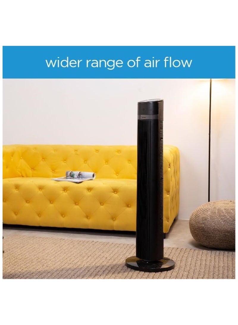 Midea - Tower Fan With Multifunction Remote Control 45 W FZ1018TRB Black - Image 1