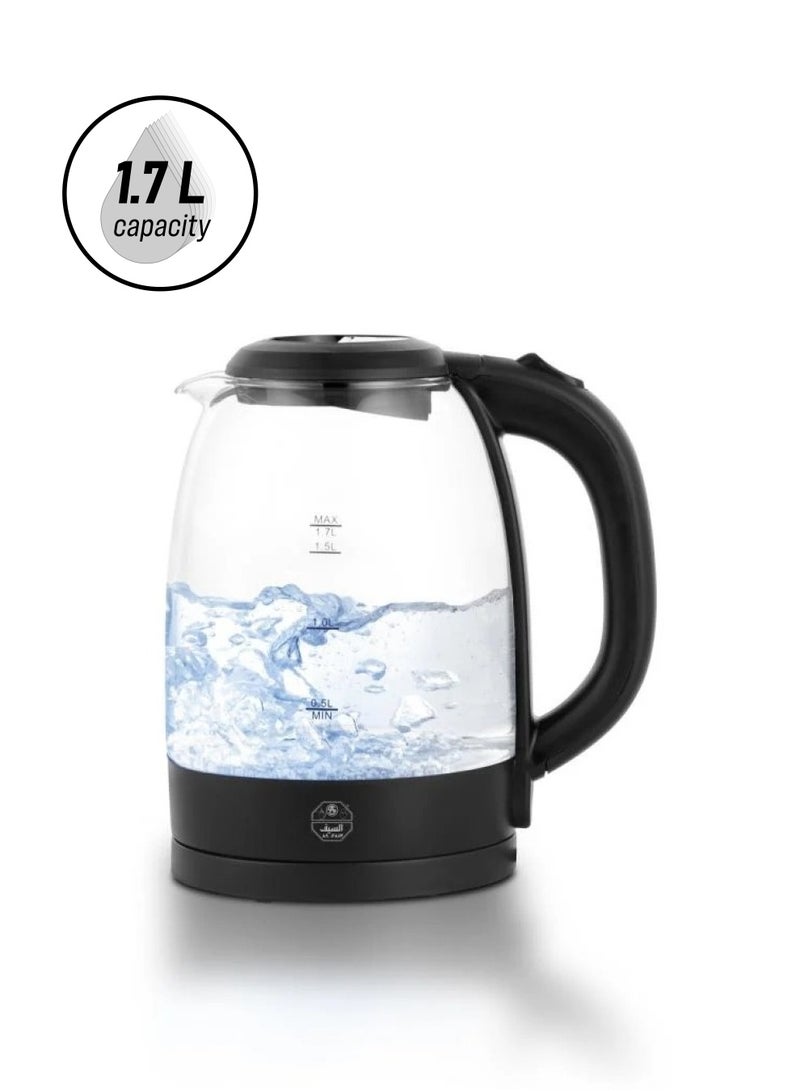 السيف  غلاية السيف الزجاجية 1.7 لتر - Image 1