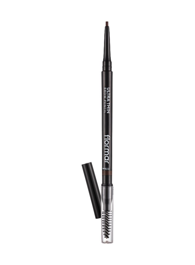 flormar Ultra Thin Brow Pencil - 03 Brown - Image 1