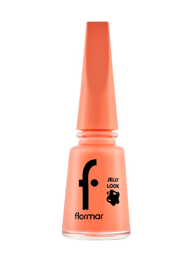 فلورمار Jelly Look Nail Enamel - JL03 Coral Red - Image 1