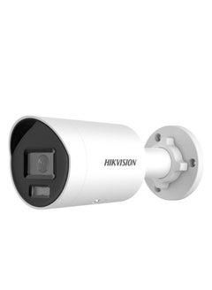 HIKVISION 8MP AcuSense ColorVu Fixed Mini Bullet Network Camera,  2.8mm Fixed Focal Lens, H.265+ Compression, Built In Microphone, 24/7 Colorful Imaging, 40m Light Range, Dust Resistant | DS-2CD2087G2H-LIU  - Image 1