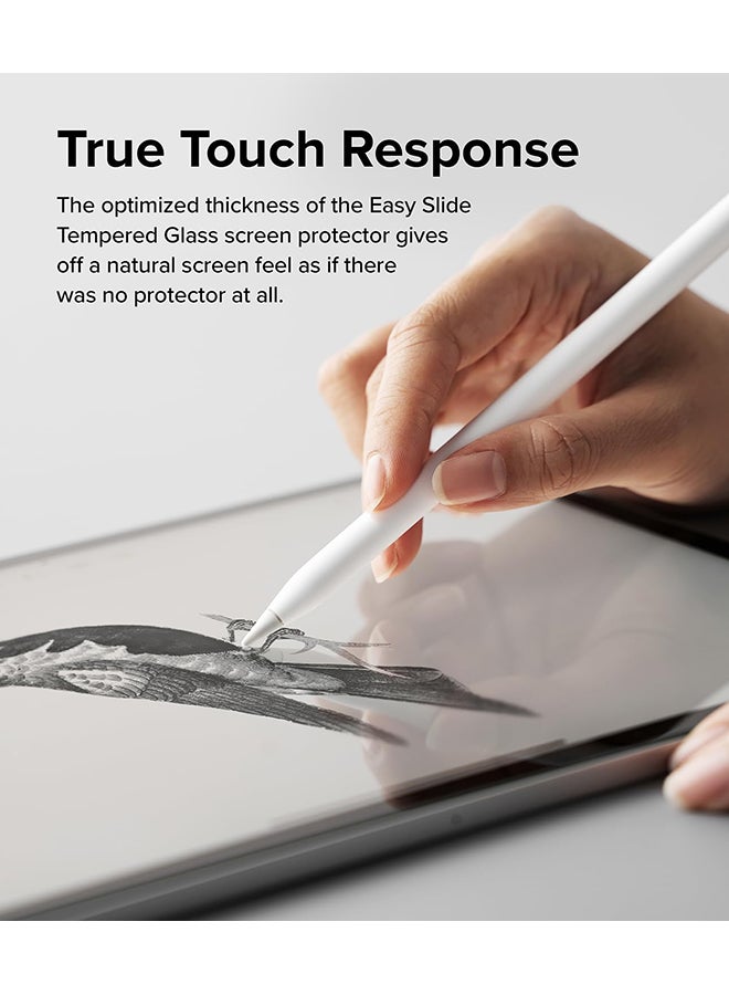 Ringke Tempered Glass [Easy Slide] Compatible with iPad Pro 11" M4 (2024) Screen Protector Shatterproof Premium 9H Hardness, Anti-Scratch, Easy to Install Clear  - Image 5