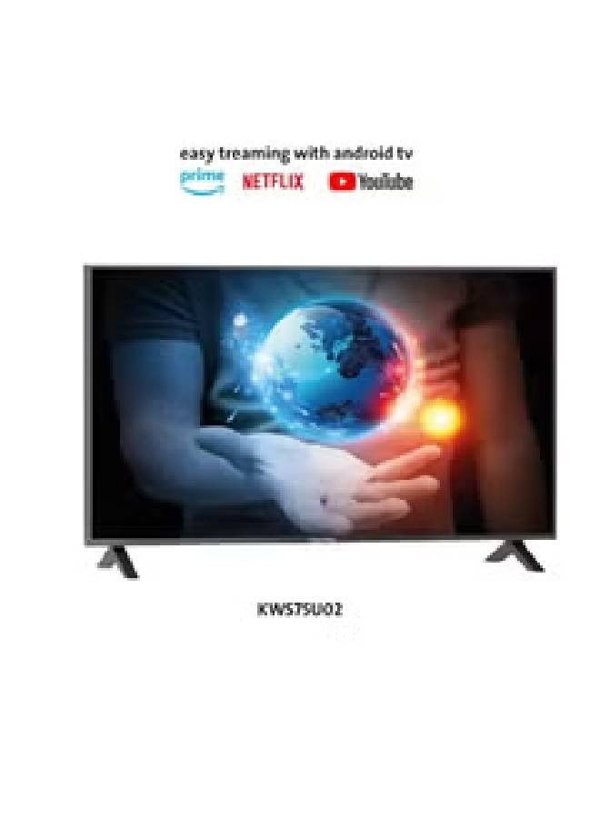 KMC Smart Screen - 75 Inches - WebOS System - 4K - Ultra HD - Double Remote Control - KWS75U02 KWS75U02 Black  - Image 2