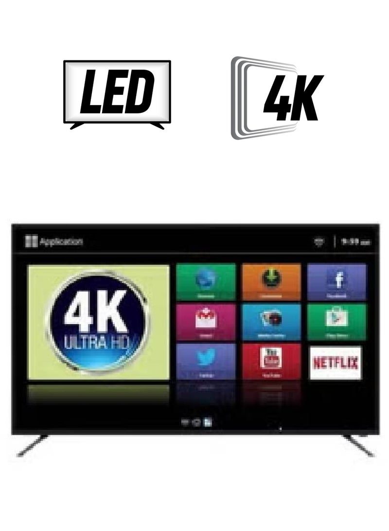 KMC Smart Screen - 75 Inches - WebOS System - 4K - Ultra HD - Double Remote Control - KWS75U02 KWS75U02 Black  - Image 1