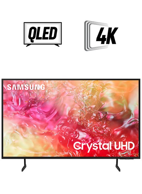 Smart TV, Crystal UHD, DU7000, 50 Inch, 2024, PurColor, 4K Upscaling, Tizen OS, Q-Symphony (UAE Version) UA50DU7000 Black