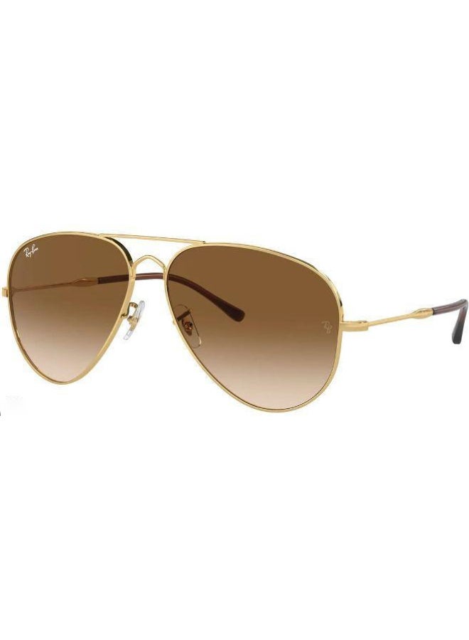 Ray-Ban Men's UV Protection Aviator Shape Sunglasses RB-3825-62-001/51 - Gold 